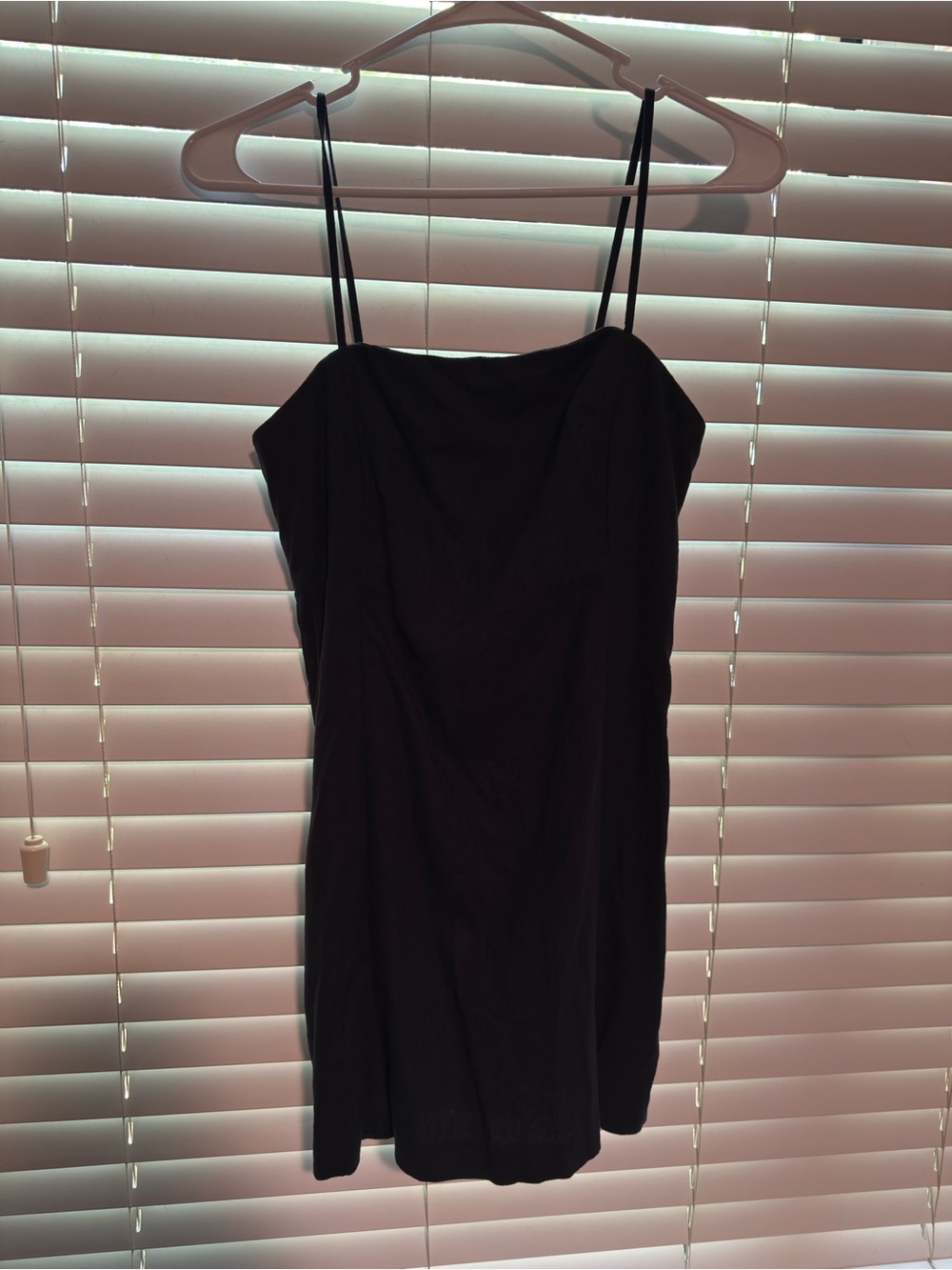 GAP Black Mini Spaghetti Strap Dress